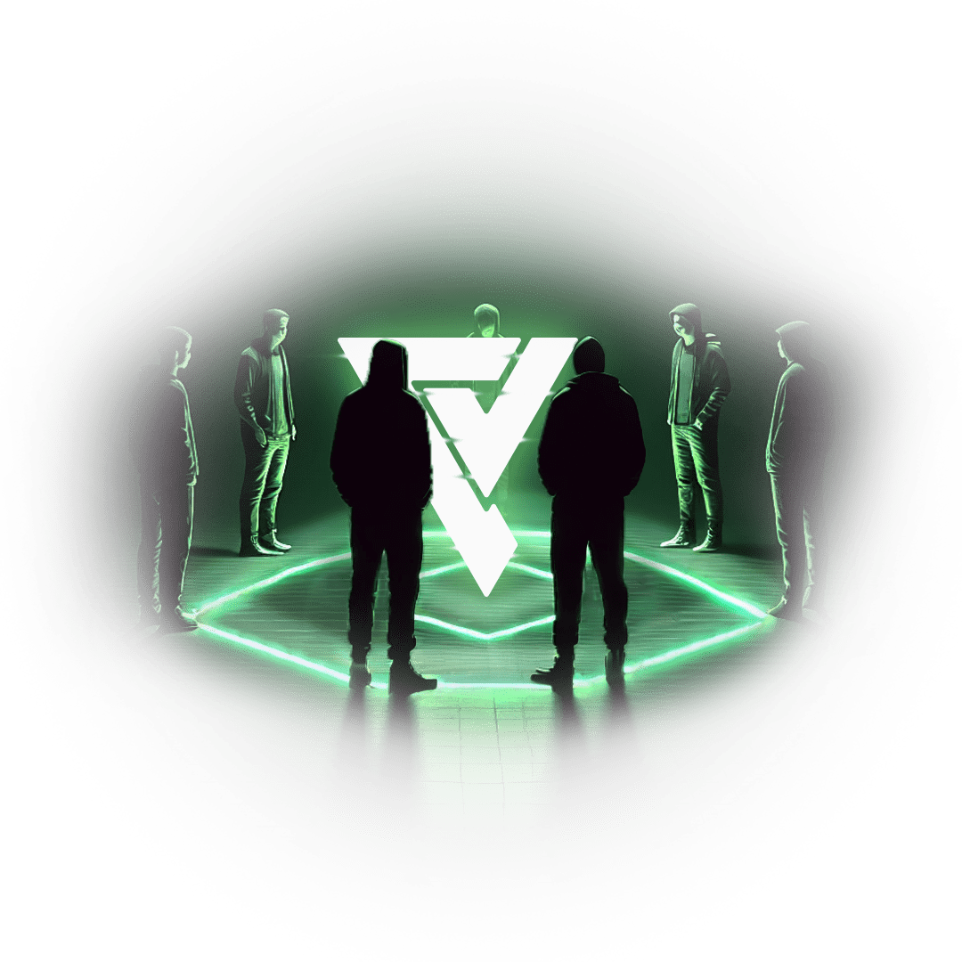 A group of hackers gathered around Voorivex logo